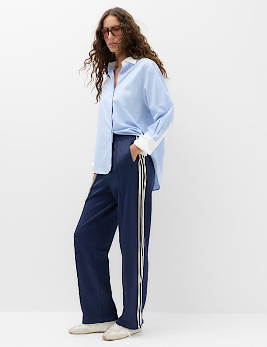 Side Stripe Straight Leg Joggers