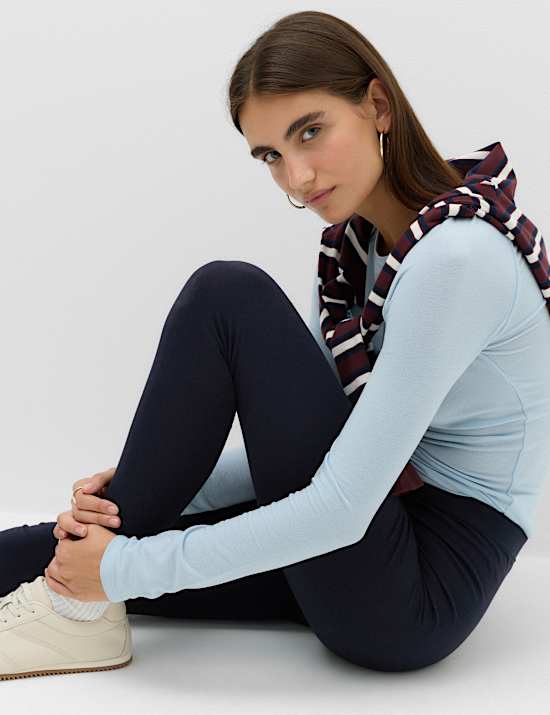 Lot de 2 leggings taille haute