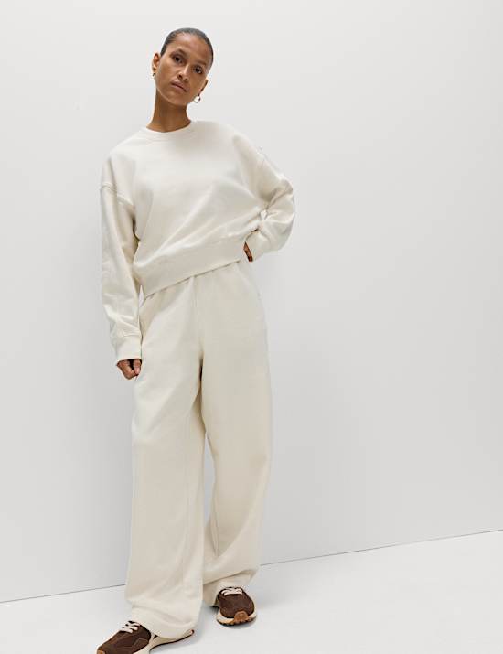 Pure Cotton Slouchy Relaxed Joggers