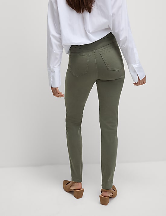 Jeggings taille haute élastique