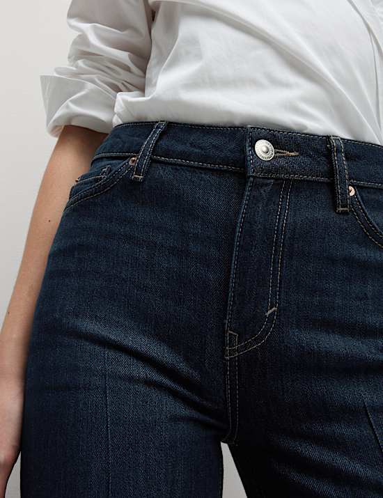 Mid Rise Flared Jeans