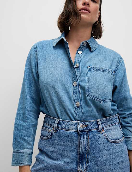 High Waisted Carrot Leg Ankle Grazer Jeans