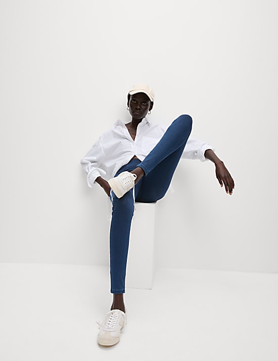 Jeggings taille haute coupe confortable