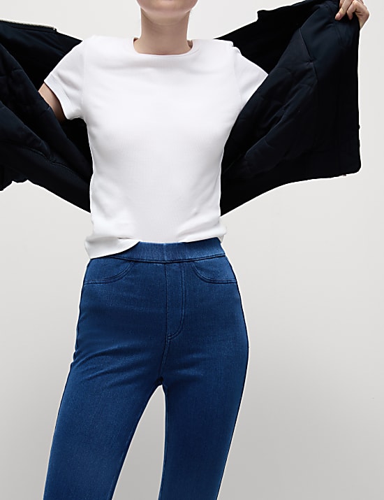 Jegginsy Cosy z wysokim stanem