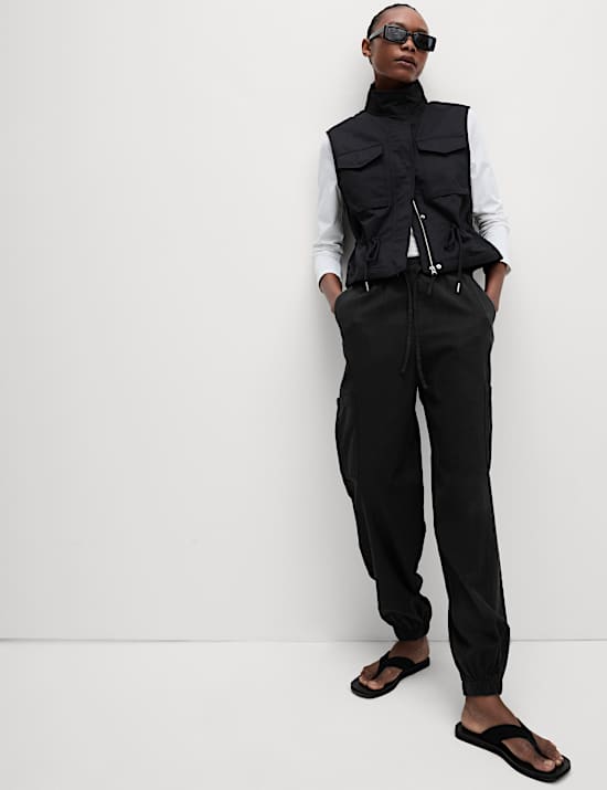 Lyocell Rich Joggers With Cotton & Linen