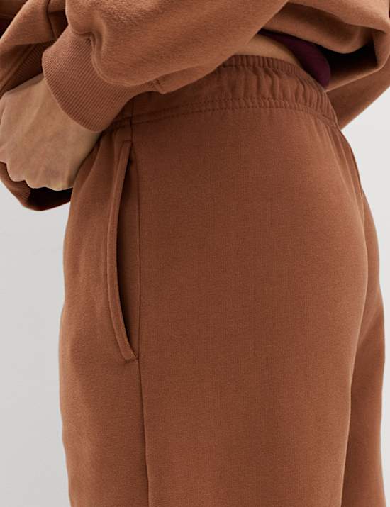 Cotton Rich Drawstring Wide Leg Joggers