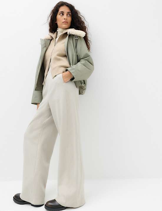 Cotton Rich Wide Leg Joggers