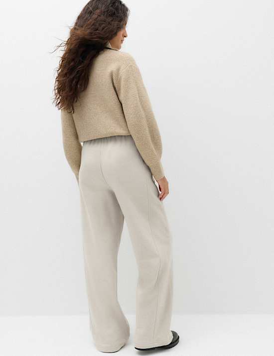 Cotton Rich Wide Leg Joggers