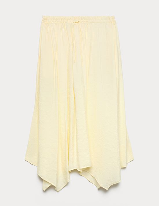 Hanky Hem Midi Skirt