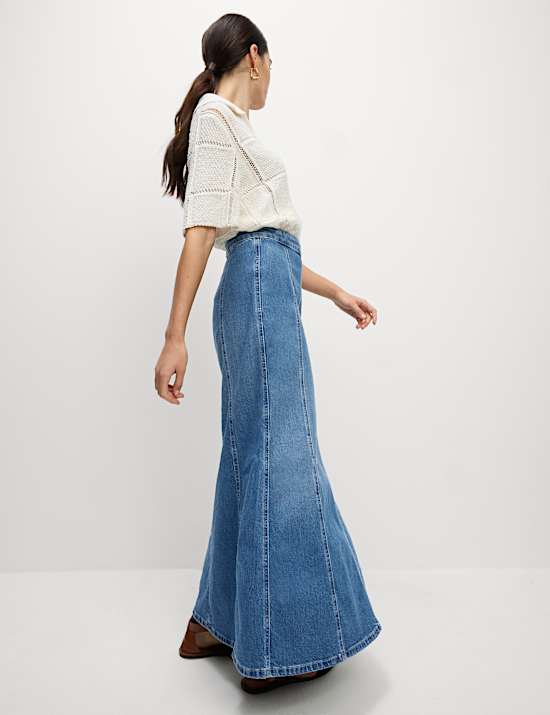 Denim Maxi Skirt