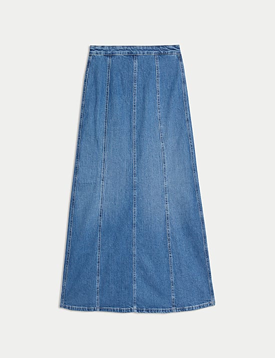 Denim Maxi Skirt