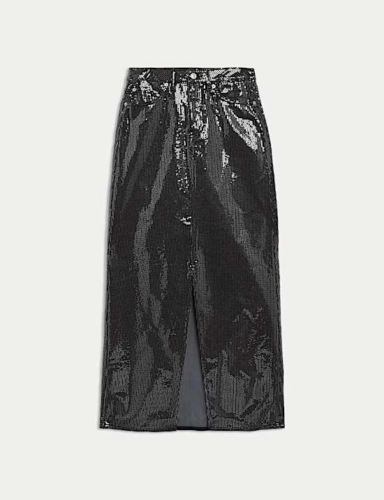 SEQUIN MAXI SKIRT