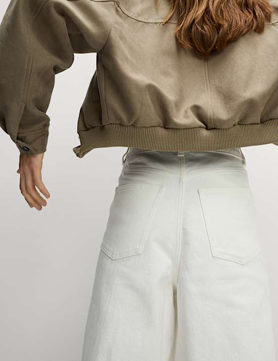 Wide Leg Cropped Jeans