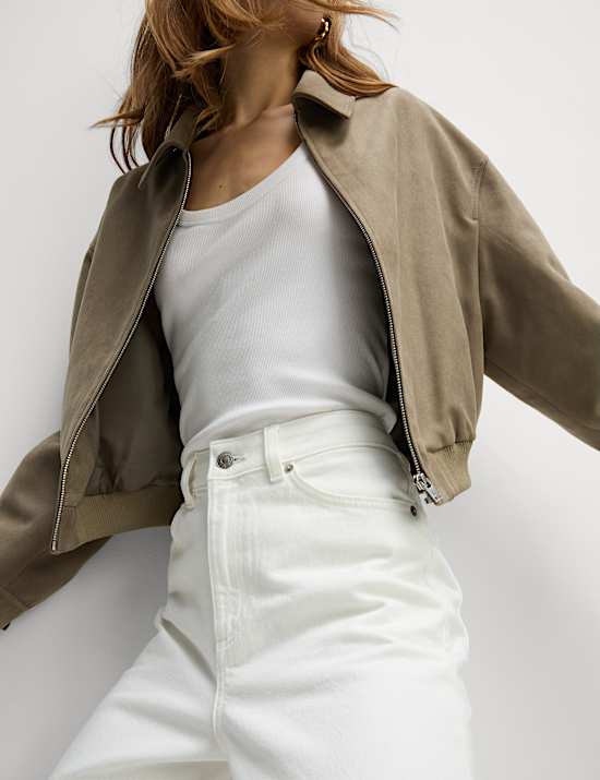 Wide Leg Cropped Jeans