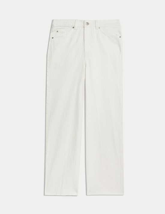 Wide Leg Cropped Jeans