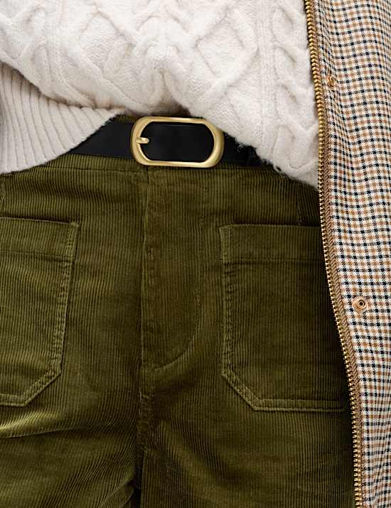 Cord Wide Leg Trousers