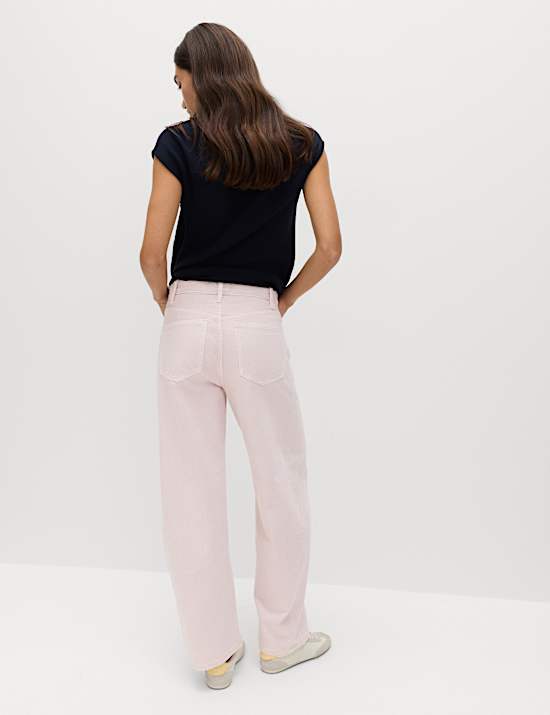 Jeans met ballonpijpen en middelhoge taille