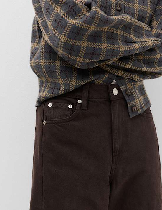 Mid Rise Barrel Jeans