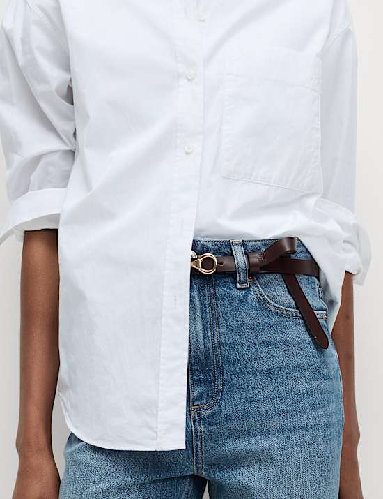 High Waisted Cropped Slim Fit Jeans