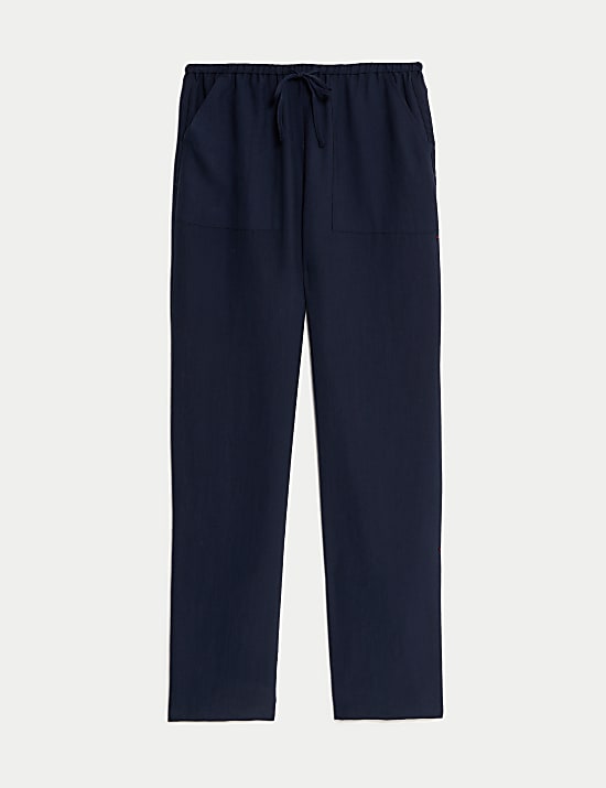 Lyocell Rich Straight Leg Trousers