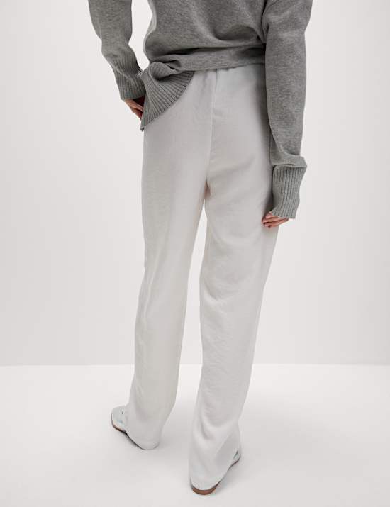 Pantalon jambe droite en Lyocell