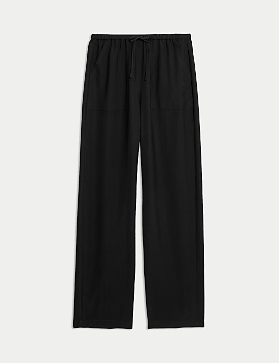 Lyocell Rich Straight Leg Trousers