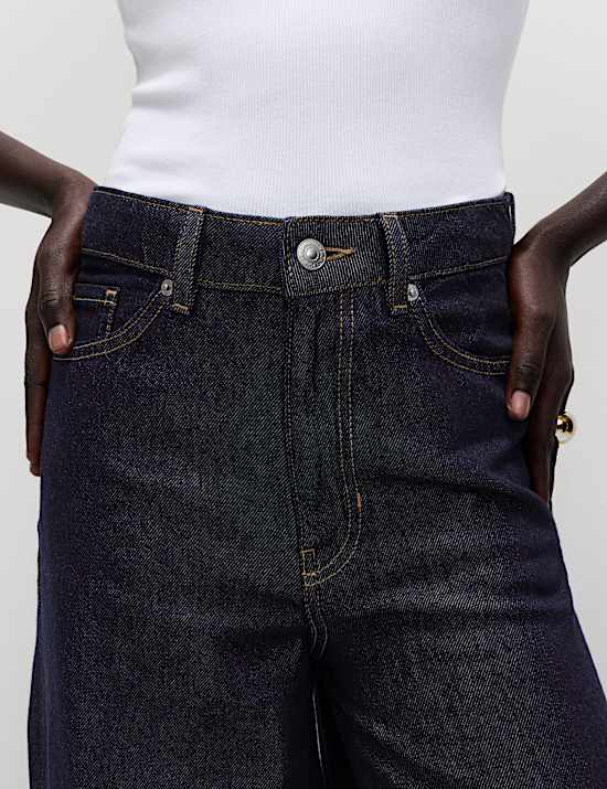 Lyocell™ Blend Wide Palazzo Leg Jeans