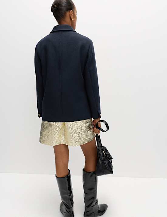 Wool Blend Utility Jacket