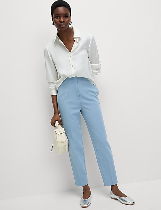 Tapered Ankle Grazer Trousers