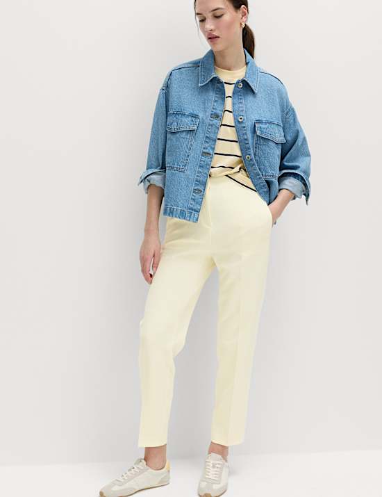 Tapered Ankle Grazer Trousers