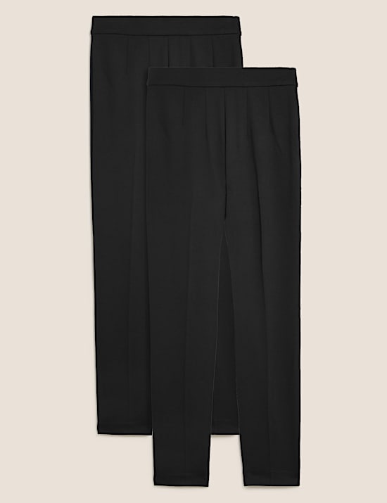 2pk Jersey Slim Fit Trousers