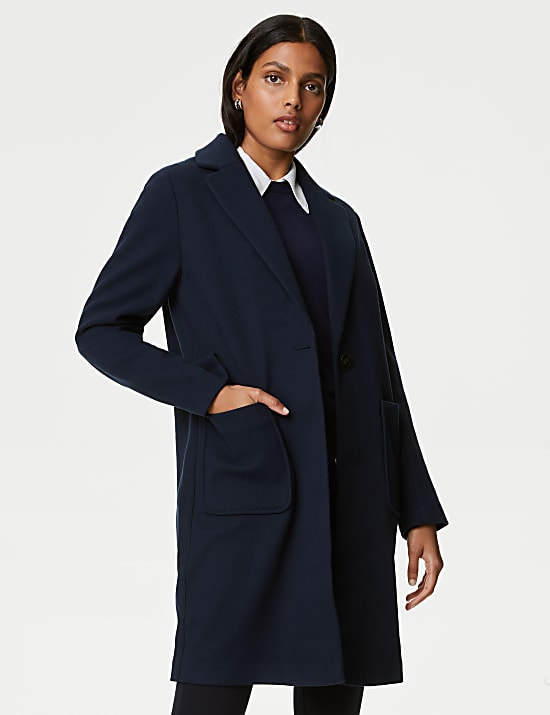 Relaxed Single Breasted Coat