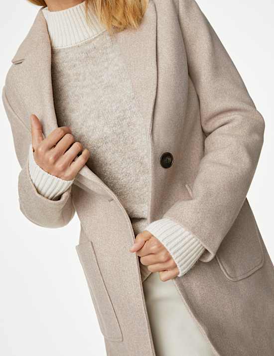 Relaxed Single Breasted Coat