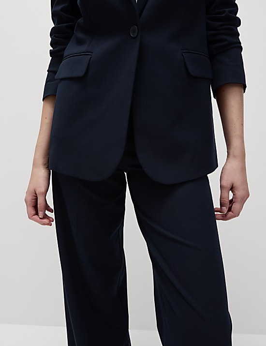 Σακάκι με μονή σειρά κουμπιών σε χαλαρή γραμμή