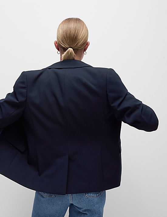 Blazer droit coupe cintrée