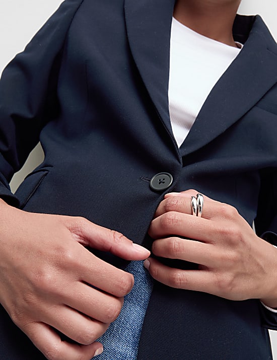 Blazer droit coupe cintrée