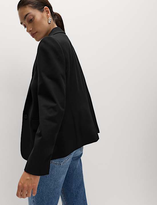Blazer droit coupe cintrée