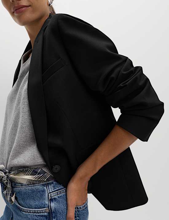 Blazer droit coupe cintrée