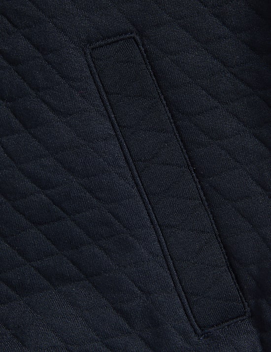 Jersey Quilted Bomber Jacket