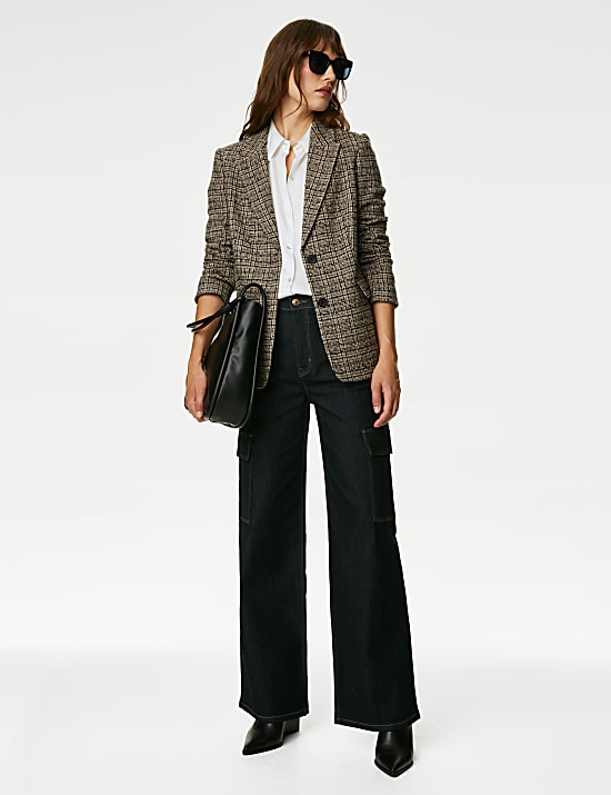 Tweed Relaxed Checked Blazer