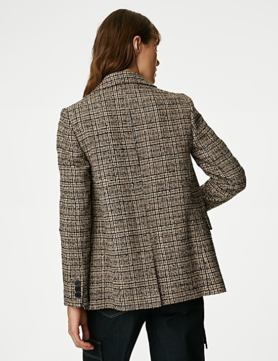 Tweed Relaxed Checked Blazer