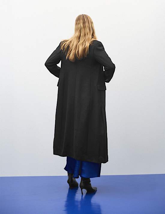 Double Breasted Longline Overcoat