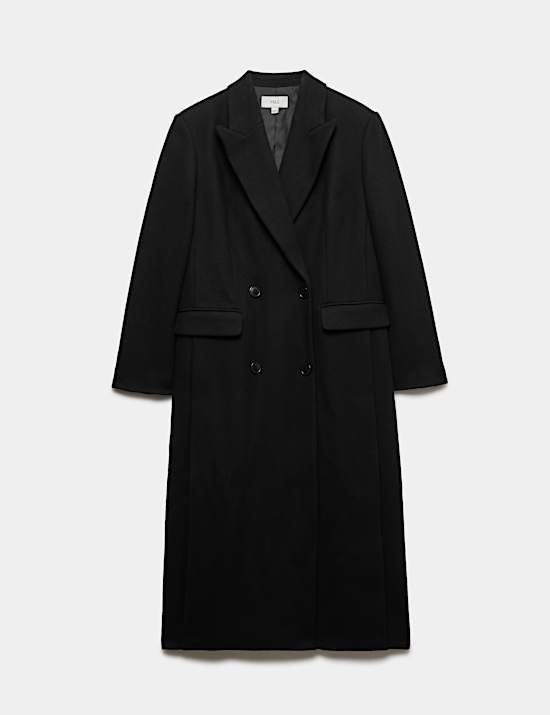 Double Breasted Longline Overcoat