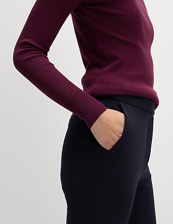 Slim Fit Ankle Grazer Trousers