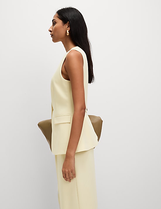 Tailored Single Breasted Longline Waistcoat