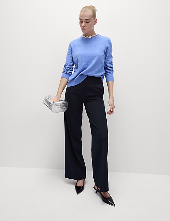 Woven Wide Leg Trousers