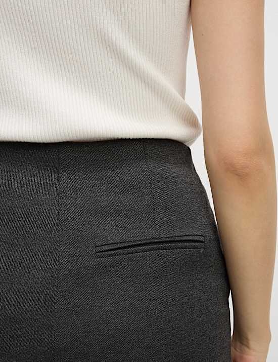 Ζέρσεϊ ντιαγκονάλ παντελόνι με ίσια μπατζάκια