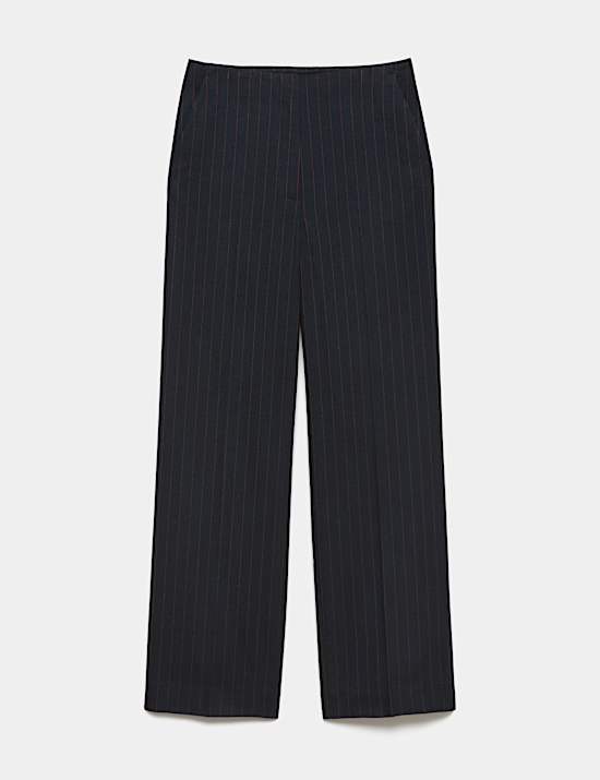 Elegante Nadelstreifenhose mit geradem Bein