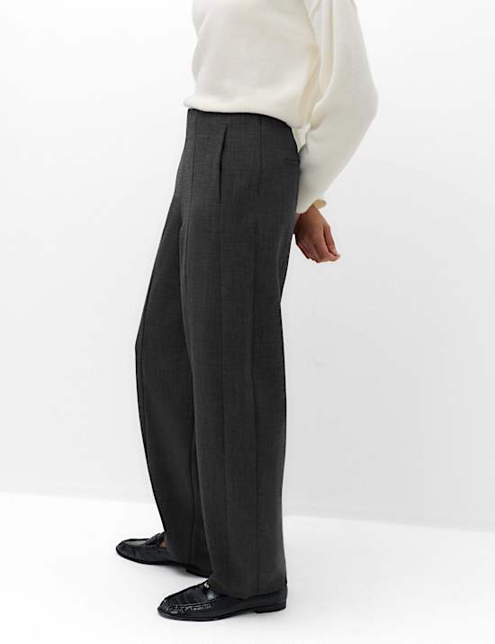 Tailored Barrel Leg Trousers