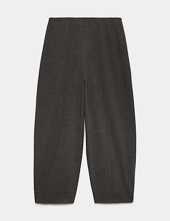 Tailored Barrel Leg Trousers